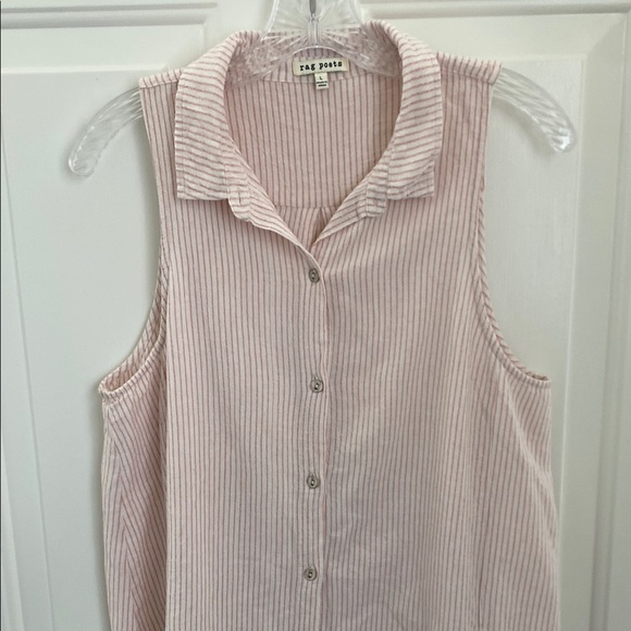 Rag Poets Dresses & Skirts - Rag Poets Sleeveless Shirt Dress - Size Large